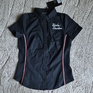 Harley-Davidson Black Button Down Shirt